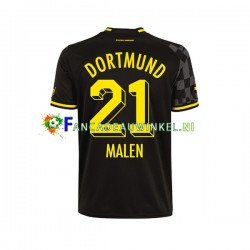 Borussia Dortmund Wedstrijdshirt met Korting Donyell Malen 21 Uit Heren 2022-23 Korte Mouw