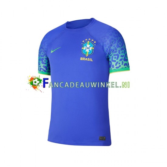 Brazilië Wedstrijdshirt met Korting Uit Heren WK 2022 Korte Mouw