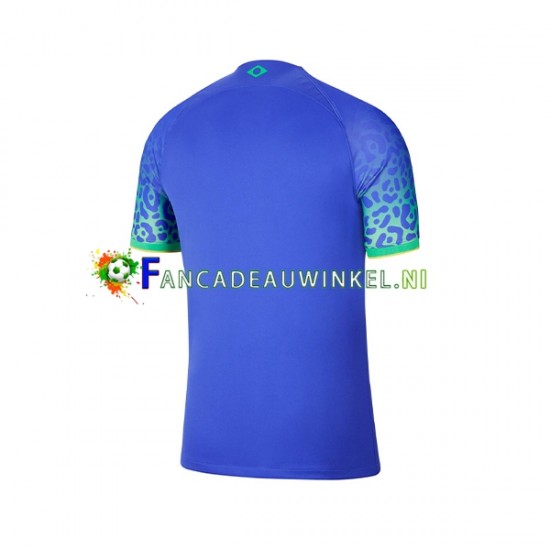 Brazilië Wedstrijdshirt met Korting Uit Heren WK 2022 Korte Mouw