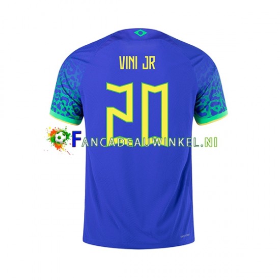 Brazilië Wedstrijdshirt met Korting Vinicius Junior 20 Uit Heren WK 2022 Korte Mouw