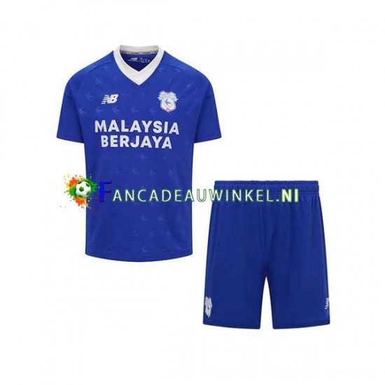 Cardiff City Wedstrijdshirt met Korting Thuis Kind 2022-23 Korte Mouw