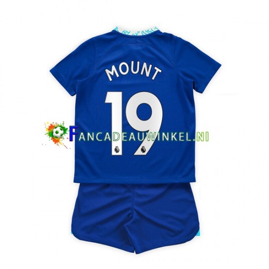 Chelsea Wedstrijdshirt met Korting Mason Mount 19 Thuis Kind 2022-23 Korte Mouw