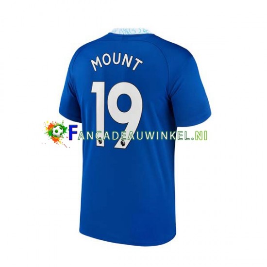 Chelsea Wedstrijdshirt met Korting Mason Mount 19 Thuis Heren 2022-23 Korte Mouw