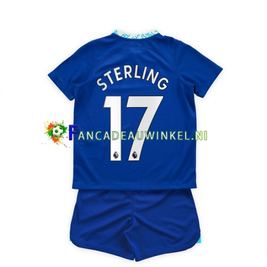 Chelsea Wedstrijdshirt met Korting Raheem Sterling 17 Thuis Kind 2022-23 Korte Mouw