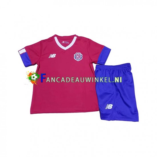 Costa Rica Wedstrijdshirt met Korting Thuis Kind WK 2022 Korte Mouw