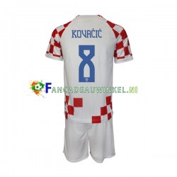 Kroatië Wedstrijdshirt met Korting Kovacic 8 Thuis Kind WK 2022 Korte Mouw