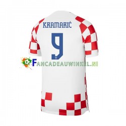Kroatië Wedstrijdshirt met Korting Kramaric 9 Thuis Heren WK 2022 Korte Mouw