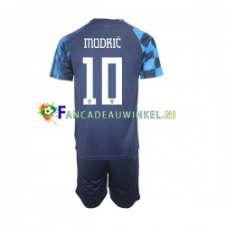 Kroatië Wedstrijdshirt met Korting Modrić 10 Uit Kind WK 2022 Korte Mouw