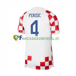 Kroatië Wedstrijdshirt met Korting Perisic 4 Thuis Heren WK 2022 Korte Mouw