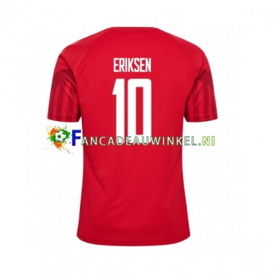 Denemarken Wedstrijdshirt met Korting Christian Eriksen 10 Thuis Heren WK 2022 Korte Mouw