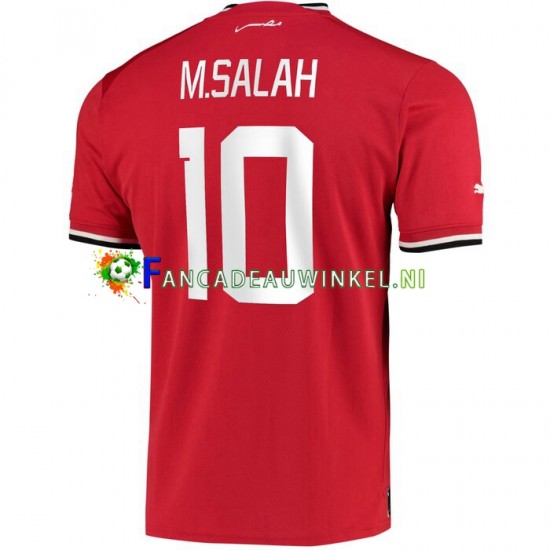 Egypte Wedstrijdshirt met Korting M.Salah 10 Thuis Heren 2022 Korte Mouw