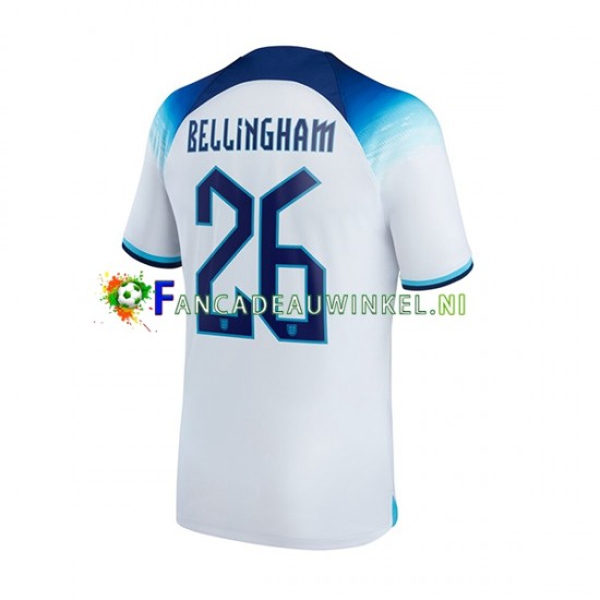 Engeland Wedstrijdshirt met Korting Bellingham 26 Thuis Heren WK 2022 Korte Mouw