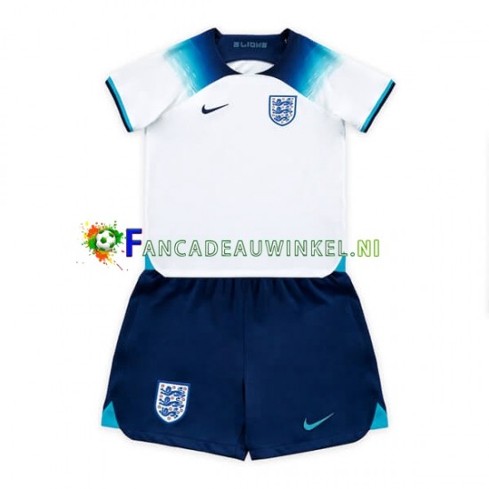 Engeland Wedstrijdshirt met Korting Thuis Kind WK 2022 Korte Mouw