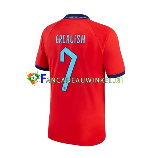 Engeland Wedstrijdshirt met Korting Grealish 7 Uit Heren WK 2022 Korte Mouw