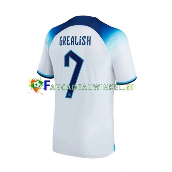 Engeland Wedstrijdshirt met Korting Grealish 7 Thuis Heren WK 2022 Korte Mouw