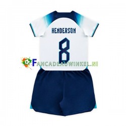 Engeland Wedstrijdshirt met Korting Henderson 8 Thuis Kind WK 2022 Korte Mouw