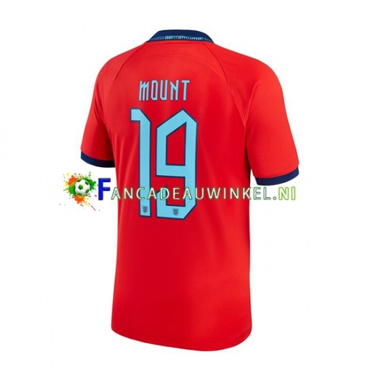 Engeland Wedstrijdshirt met Korting Mount 19 Uit Heren WK 2022 Korte Mouw