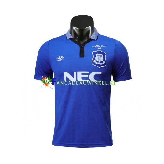 Everton Wedstrijdshirt met Korting 1995 Retro Thuis Heren Korte Mouw