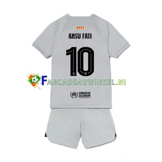 FC Barcelona Wedstrijdshirt met Korting Ansu Fat 10 3rd Kind 2022-23 Korte Mouw