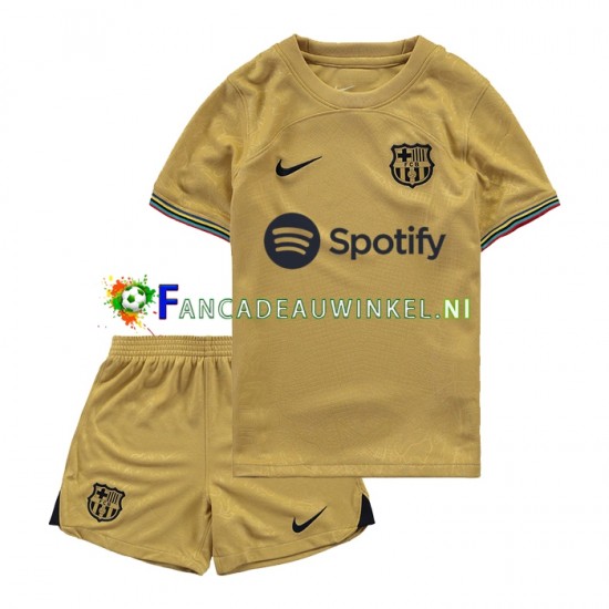 FC Barcelona Wedstrijdshirt met Korting Uit Kind 2022-23 Korte Mouw