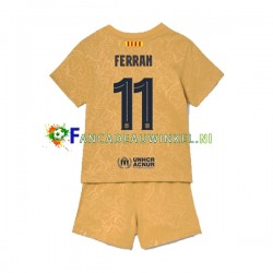 FC Barcelona Wedstrijdshirt met Korting Ferran Torres 11 Uit Kind 2022-23 Korte Mouw