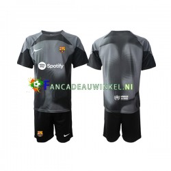 FC Barcelona Wedstrijdshirt met Korting Keepersshirt Uit Kind 2022-23 Korte Mouw