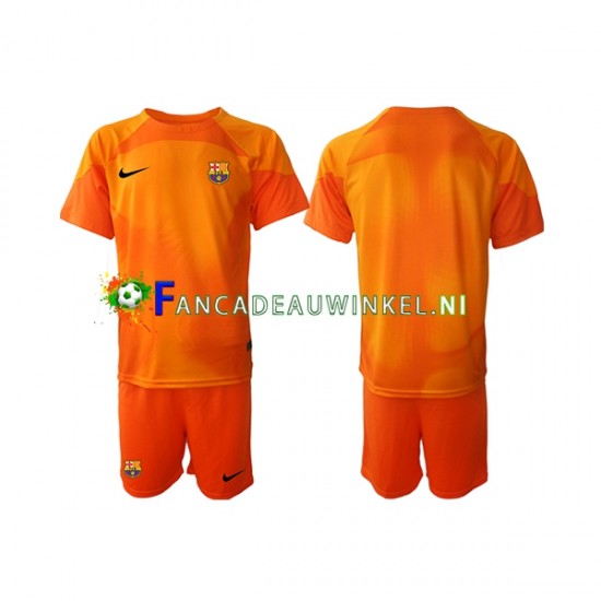 FC Barcelona Wedstrijdshirt met Korting Keepersshirt 3rd Kind 2022-23 Korte Mouw