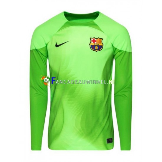 FC Barcelona Wedstrijdshirt met Korting Keepersshirt Thuis Heren 2022-23 Lange Mouw