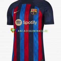 FC Barcelona Wedstrijdshirt met Korting Thuis Heren 2022-23 Korte Mouw
