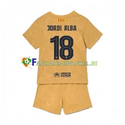FC Barcelona Wedstrijdshirt met Korting Jordi Alba 18 Uit Kind 2022-23 Korte Mouw