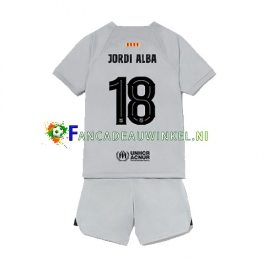 FC Barcelona Wedstrijdshirt met Korting Jordi Alba 18 3rd Kind 2022-23 Korte Mouw