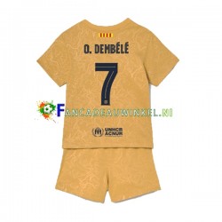 FC Barcelona Wedstrijdshirt met Korting Ousmane Dembele 7 Uit Kind 2022-23 Korte Mouw