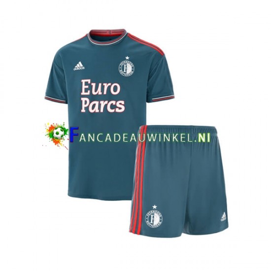 Feyenoord Rotterdam Wedstrijdshirt met Korting Uit Kind 2022-23 Korte Mouw