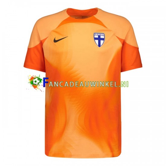 Finland Wedstrijdshirt met Korting Keepersshirt Thuis Heren 2022 Korte Mouw