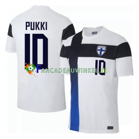 Finland Wedstrijdshirt met Korting Teemu Pukki 10 Euro 2020 Thuis Heren Korte Mouw