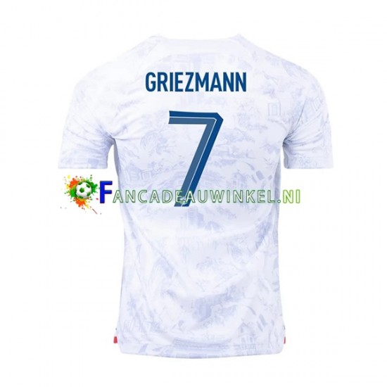 Frankrijk Wedstrijdshirt met Korting Griezmann 7 Uit Heren WK 2022 Korte Mouw