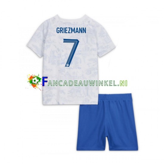 Frankrijk Wedstrijdshirt met Korting Griezmann 7 Uit Kind WK 2022 Korte Mouw