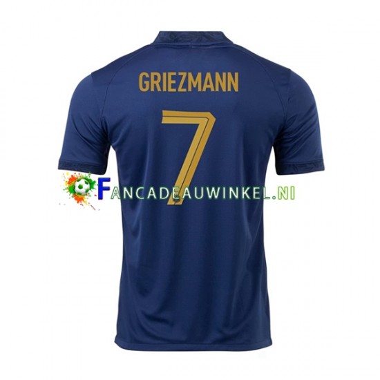 Frankrijk Wedstrijdshirt met Korting Griezmann 7 Thuis Heren WK 2022 Korte Mouw