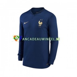 Frankrijk Wedstrijdshirt met Korting Thuis Heren WK 2022 Lange Mouw