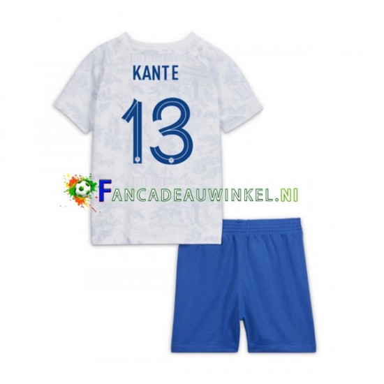 Frankrijk Wedstrijdshirt met Korting Kante 13 Uit Kind WK 2022 Korte Mouw