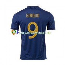 Frankrijk Wedstrijdshirt met Korting Olivier Giroud 9 Thuis Heren WK 2022 Korte Mouw