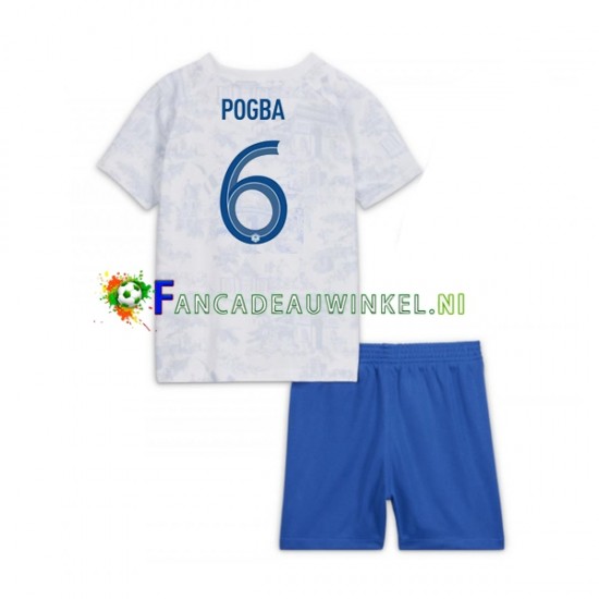 Frankrijk Wedstrijdshirt met Korting Pogba 6 Uit Kind WK 2022 Korte Mouw