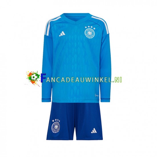 Duitsland Wedstrijdshirt met Korting Keepersshirt Thuis Kind WK 2022 Lange Mouw