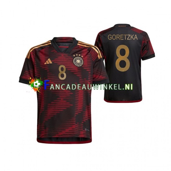 Duitsland Wedstrijdshirt met Korting Leon Goretzka 8 Uit Heren WK 2022 Korte Mouw