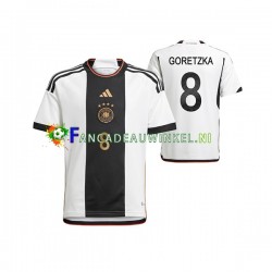 Duitsland Wedstrijdshirt met Korting Leon Goretzka 8 Thuis Heren WK 2022 Korte Mouw