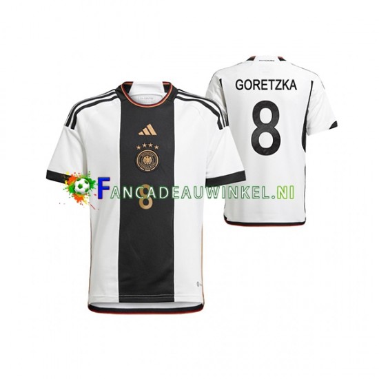 Duitsland Wedstrijdshirt met Korting Leon Goretzka 8 Thuis Heren WK 2022 Korte Mouw