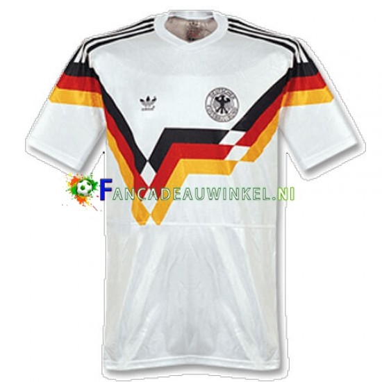 Duitsland Wedstrijdshirt met Korting 1990 Retro Thuis Heren Korte Mouw