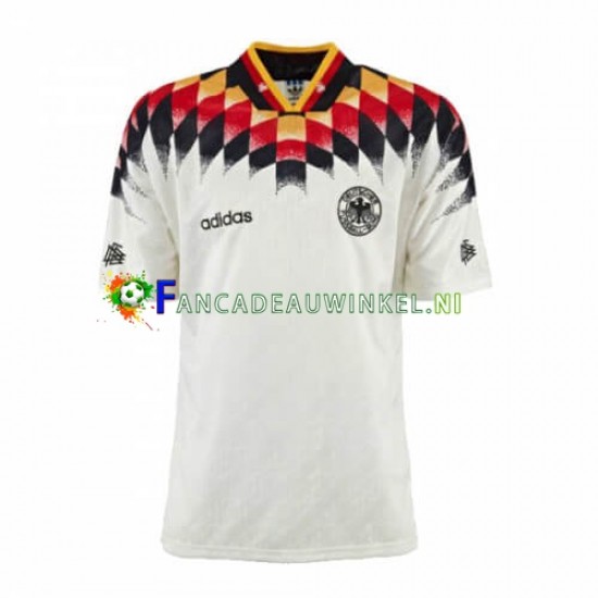 Duitsland Wedstrijdshirt met Korting Retro Thuis Heren 1994 Korte Mouw