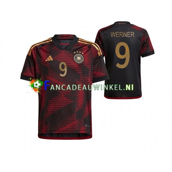 Duitsland Wedstrijdshirt met Korting Timo Werner 9 Uit Heren WK 2022 Korte Mouw