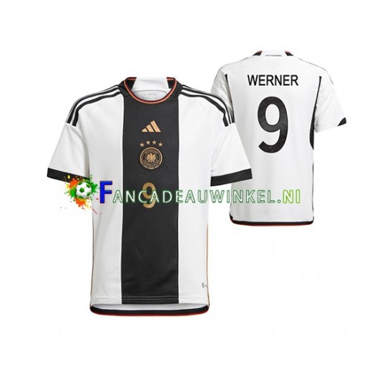 Duitsland Wedstrijdshirt met Korting Timo Werner 9 Thuis Heren WK 2022 Korte Mouw